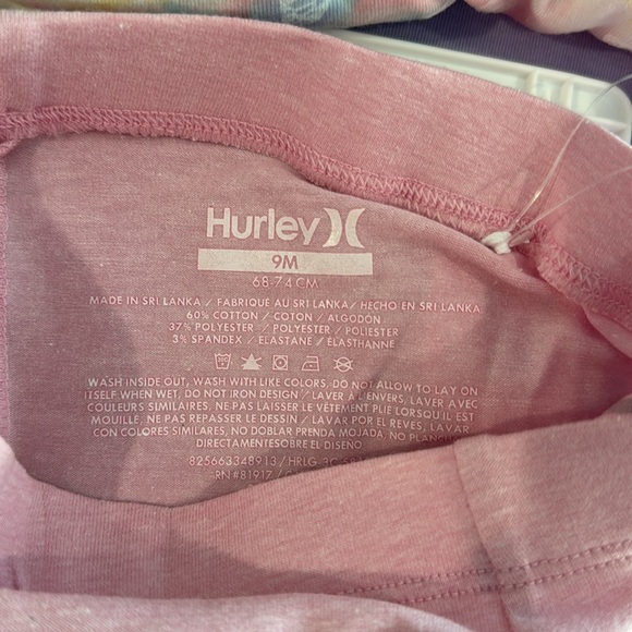 Hurley 3 piece bodysuit set. 9 months. - Picture 5 of 7